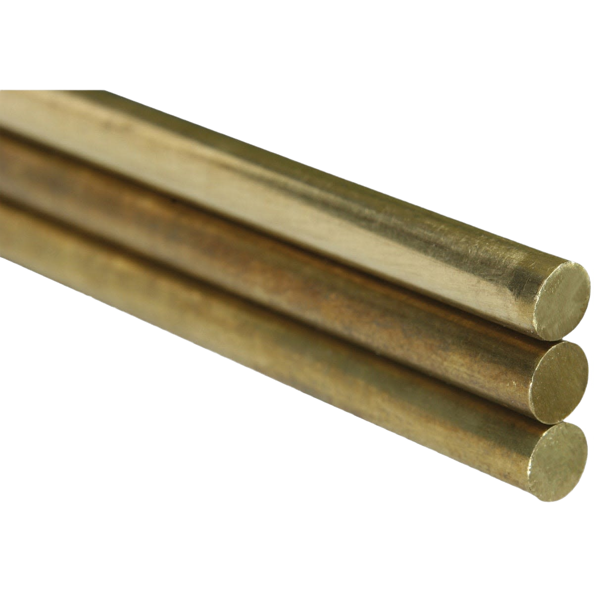 Three solid brass rods in hardware collection for home improvement projects under $50 and $100 budgets