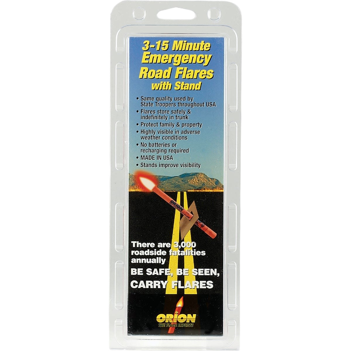 Emergency road flare with stand for high visibility in traffic safety and hardware tools under $50 collections