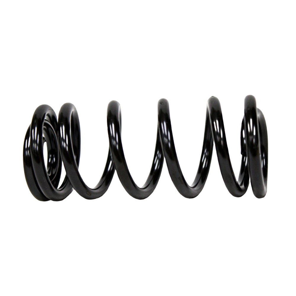 Black metal compression spring for seat suspension in John Deere parts and hardware collections