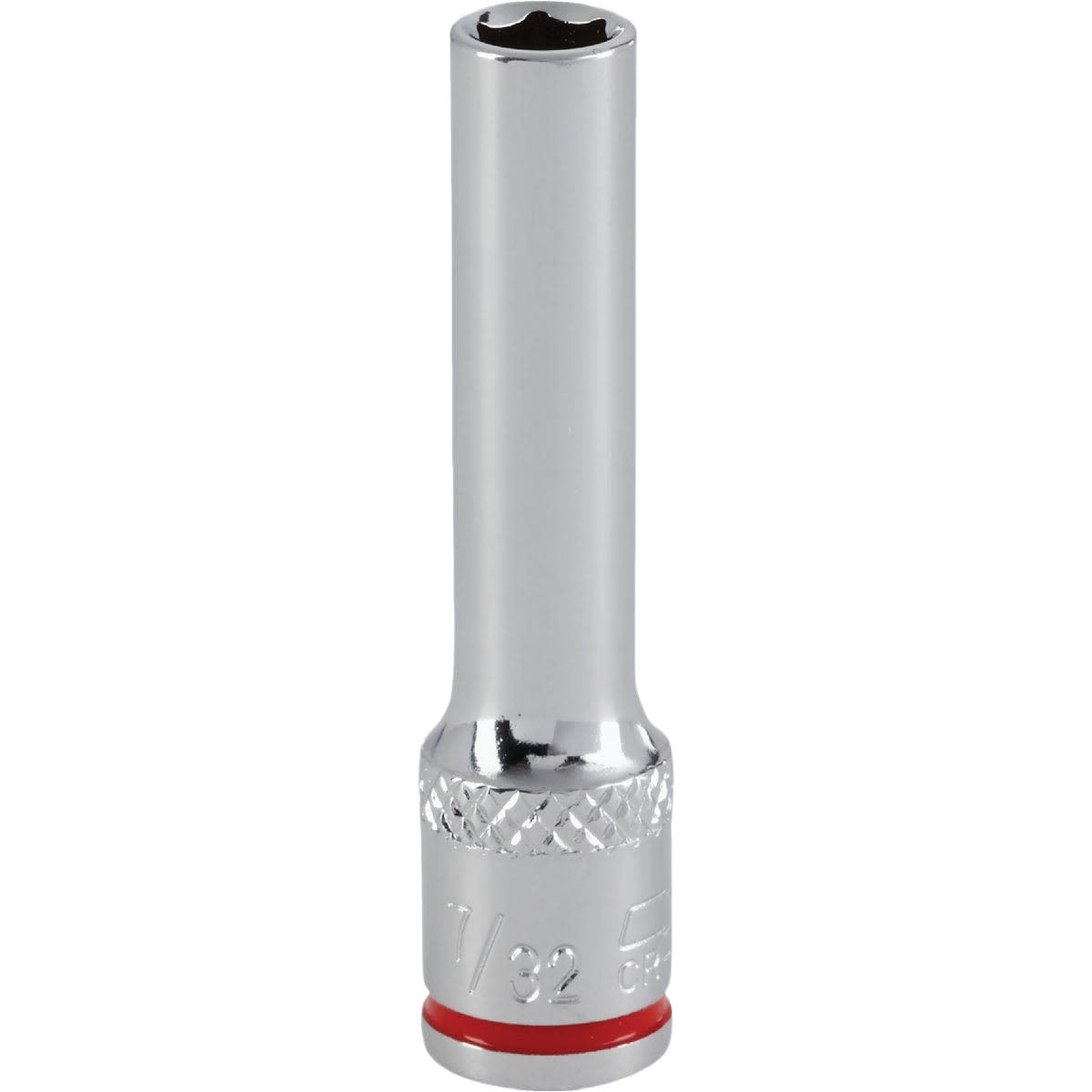 Chrome 6-point deep socket with textured grip band for woodworking and hand tools under $50 collection