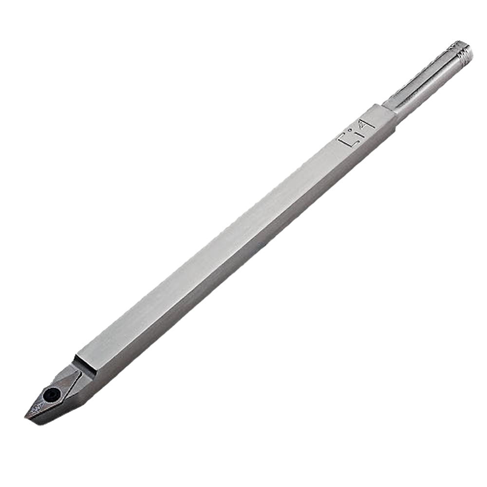 Full-size metal detailer tool blade with carbide tip for precision wood carving and home improvement projects