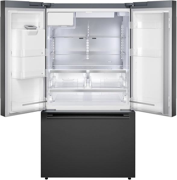 500 Series, French Door Bottom Mount Refrigerator, 36'', Black Stainless Steel