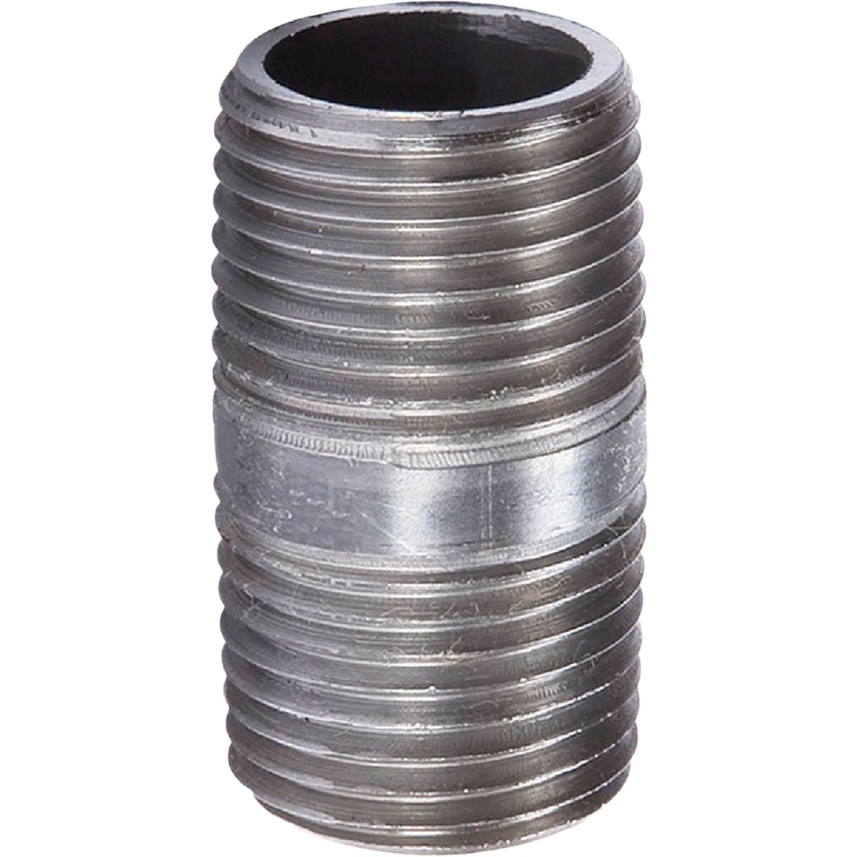 Black iron pipe nipple with threaded ends for plumbing fitting in Pipes & Fittings and Under $50 collections