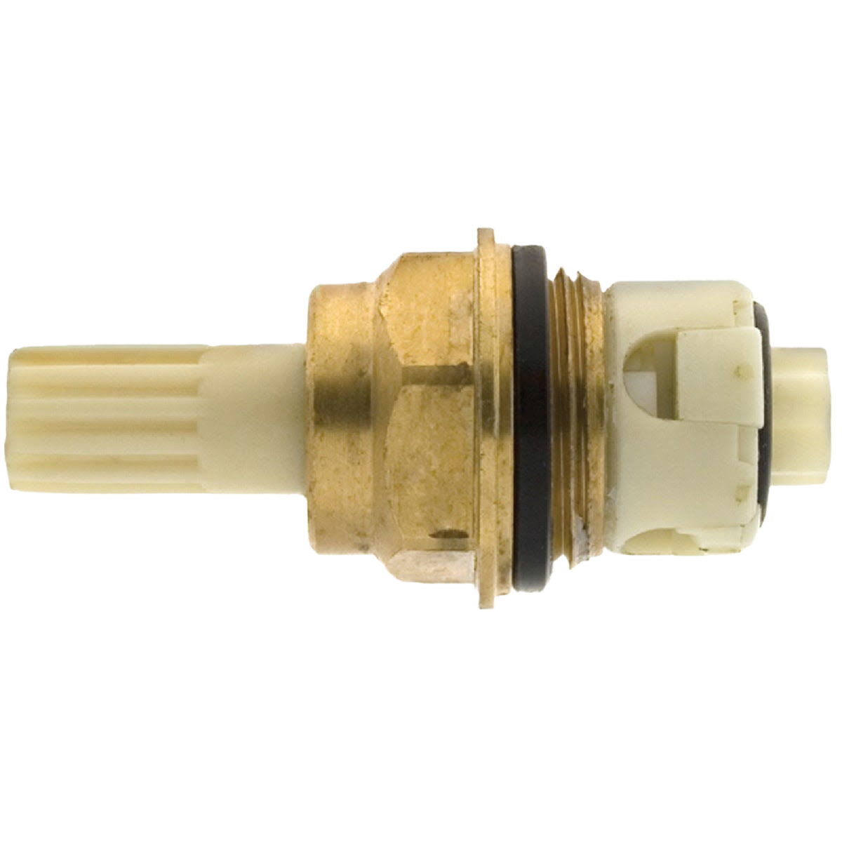 Brass and plastic faucet hot stem replacement part compatible with Price Pfister for plumbing repair under $50 collections