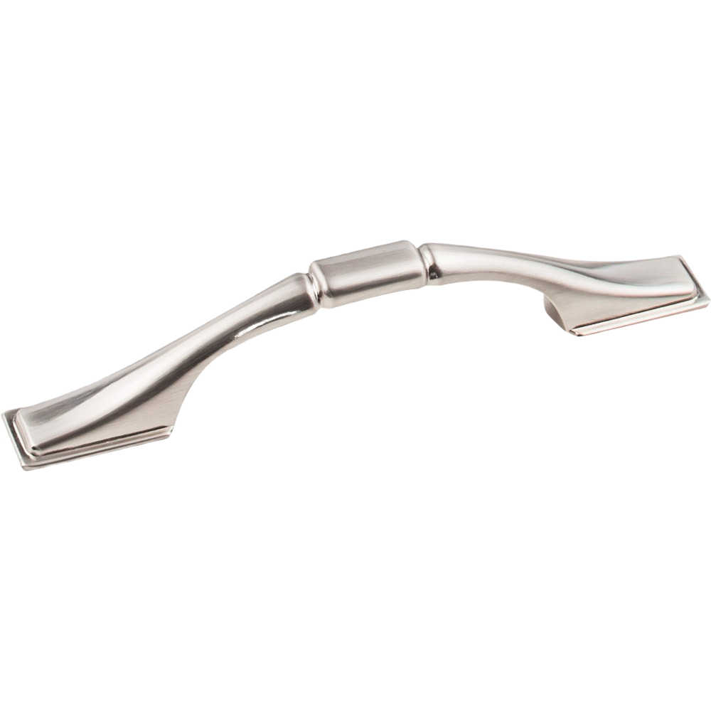 Satin nickel Hammond cabinet pull with curved design for furniture hardware and home improvement collections under $50