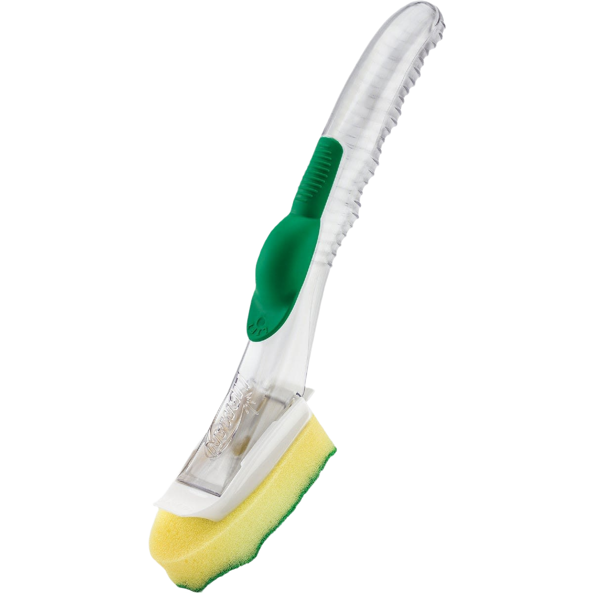 7-inch polyester scrubbing wand with green grip and yellow sponge head for cleaning tools under $50 collection