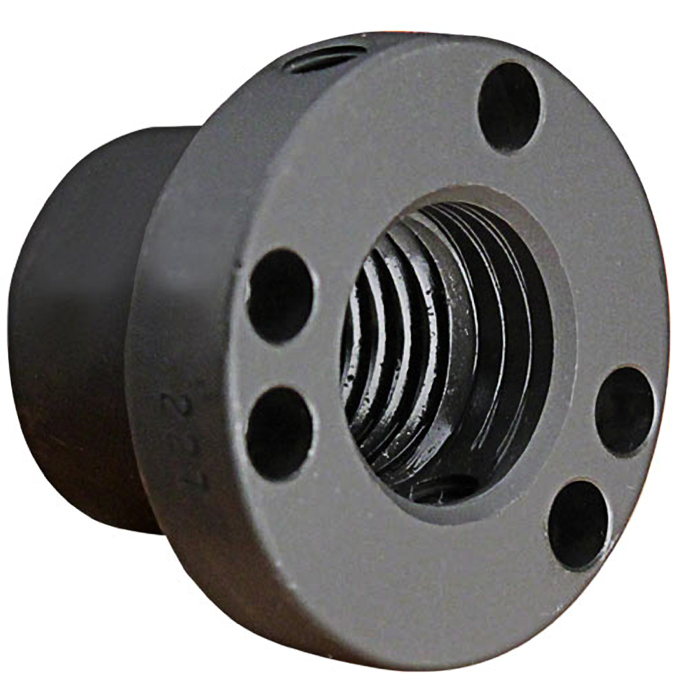 Metal taper lock adapter with threaded interior and multiple bolt holes for secure tool and machinery connections