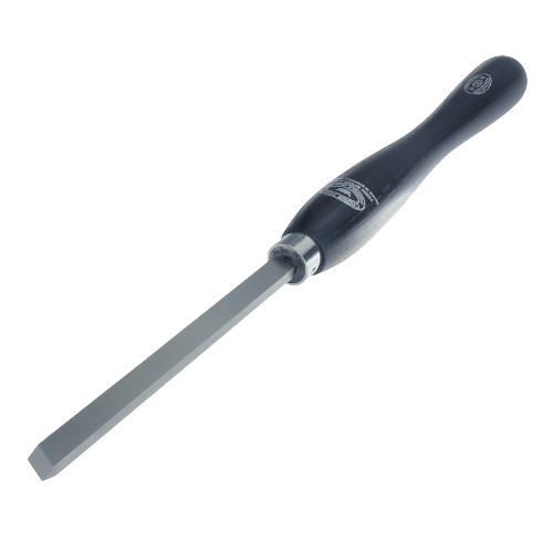 Woodturning skew chisel with black handle for precision woodworking under $100 in home improvement tools collection