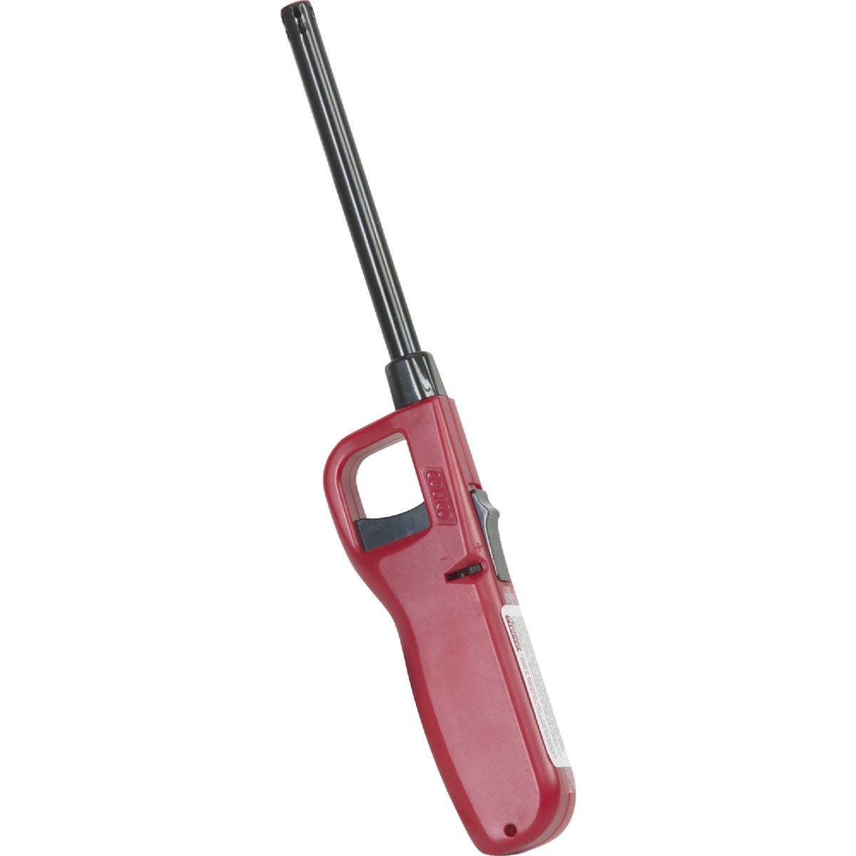 Red utility butane lighter with straight stem for grilling tools and outdoor living use under $50