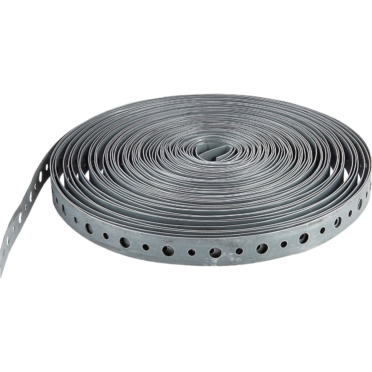 Galvanized steel pipe strap roll with perforated holes for plumbing and home improvement use under $50 collections
