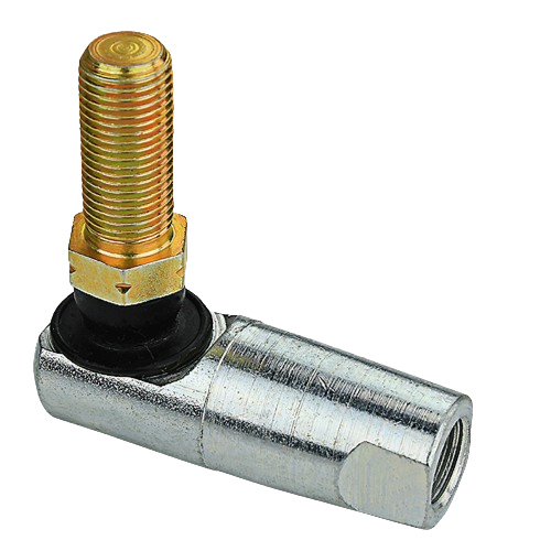 Metal ball joint with threaded stud and hex nut for tractor or heavy equipment repair in tools and home improvement