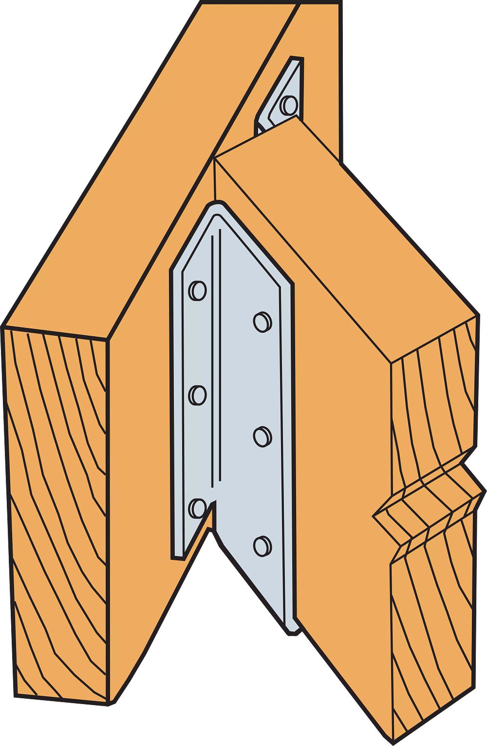 Simpson Strong-Tie 2 x 6 In. Left Skewed Hanger