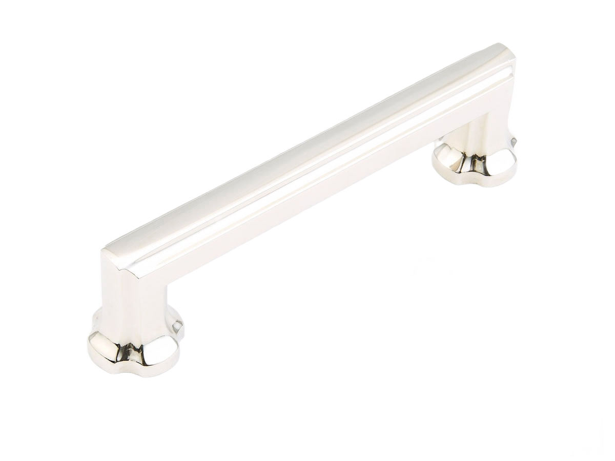 Polished nickel cabinet pull with transitional design for furniture hardware and home improvement under $50 collections