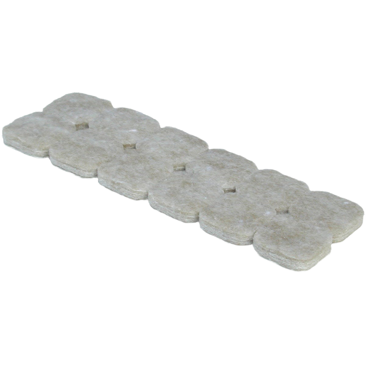 Beige self-adhesive square felt pads for furniture protection in hardware and furniture accessories collections