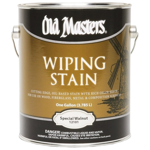 Old Masters Special Walnut oil-based wiping stain can for wood, metal, fiberglass in stains and finishes collection