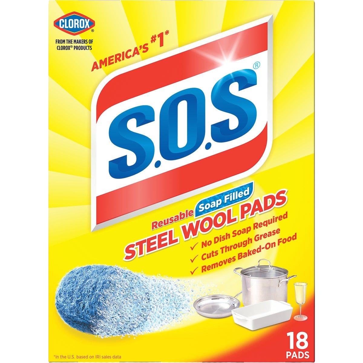 S.O.S. Scouring Pad, 18-Pack