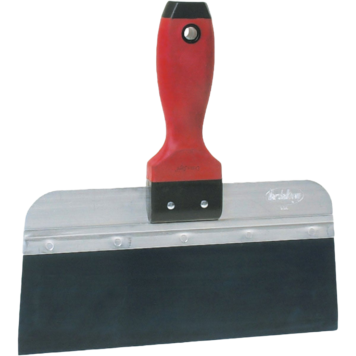 Red-handled steel taping knife with wide blade for drywall and home improvement projects under $50 collection