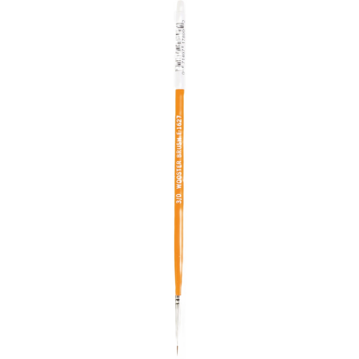 Fine-tipped red sable art brush with wooden handle for detailed watercolor painting in Wooster Brush collection
