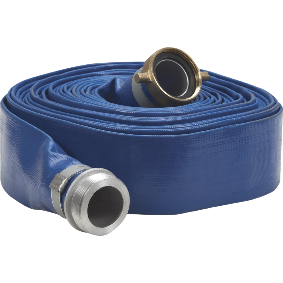Blue flexible PVC discharge hose with aluminum fittings for tool and power tool accessories under $100 collections