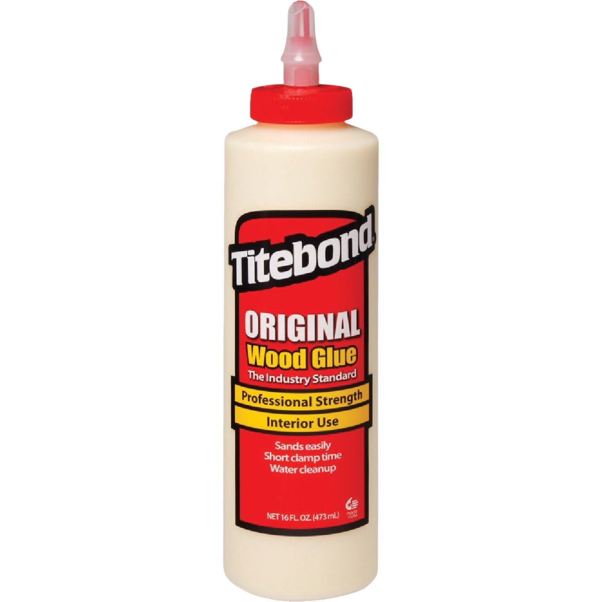 16 oz. bottle of Titebond Original wood glue for interior home improvement projects under $50 Glue & Adhesives collection