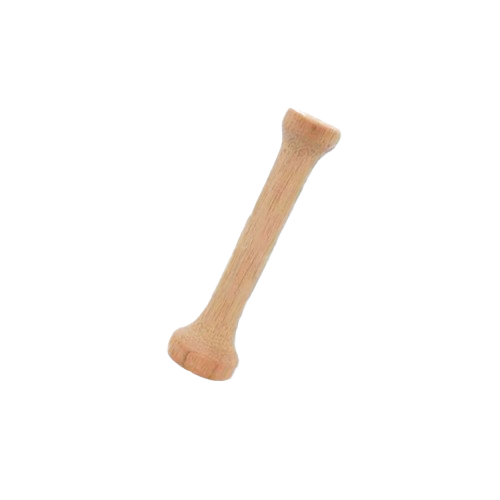 Wooden kitchen tamper with ergonomic handle for shaping dough and kitchen gadgets collections