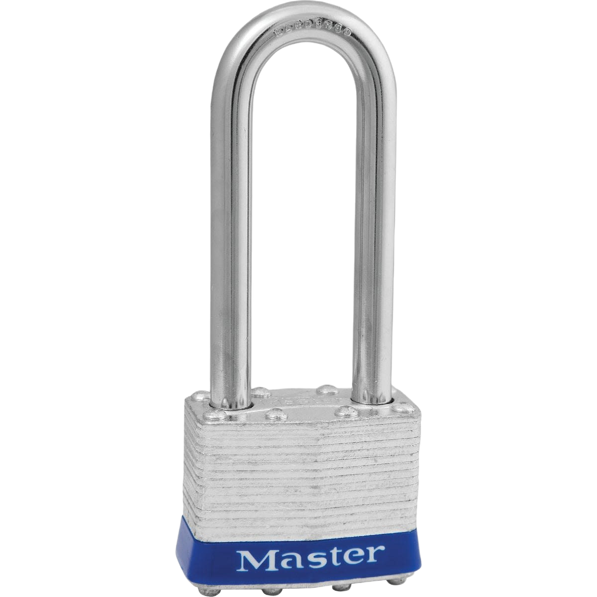 Laminated steel long shackle pin-keyed padlock for hardware, fasteners, and home improvement tools under $50 collections
