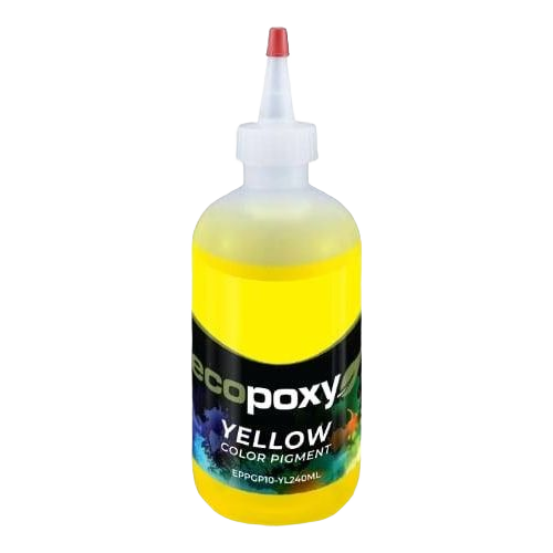 120mL yellow color pigment bottle designed for tinting epoxy in stains and finishes collections
