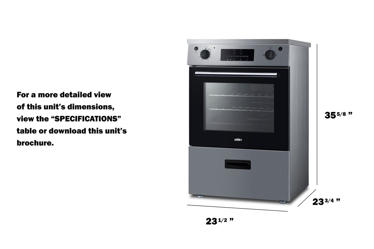 24" Wide Induction Range