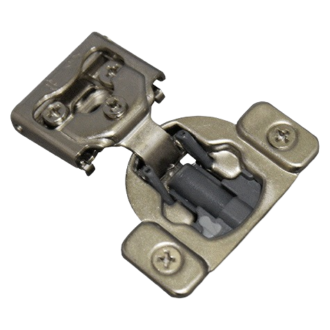 Soft-close cabinet hinge with metal construction for furniture hardware and home improvement tools collections