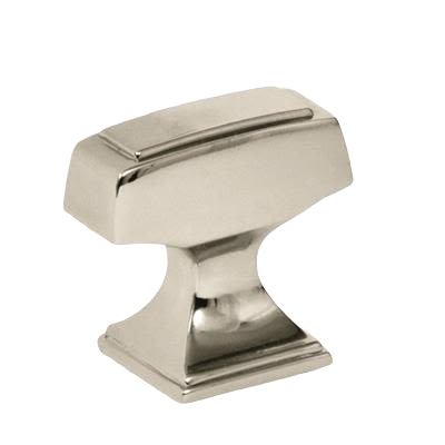 Polished nickel cabinet knob with classic Mulholland design for hardware and furniture accessories under $50 collections