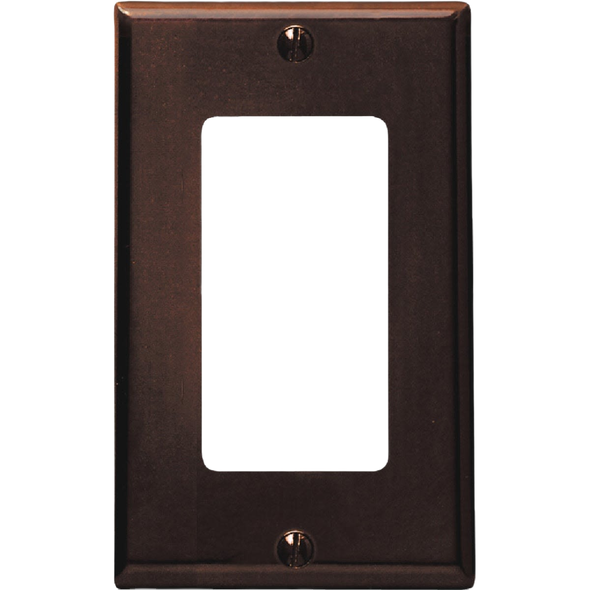 Dark bronze plastic single gang wall plate for rocker switches in electrical and home improvement collections under $50