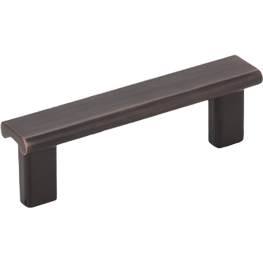 Square cabinet pull in brushed oil rubbed bronze finish for furniture and home improvement hardware collections