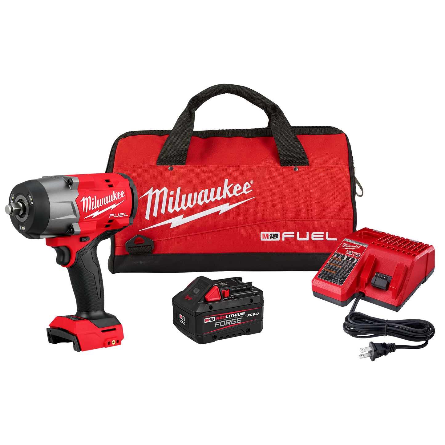 Milwaukee M18 FUEL™ 1/2" High Torque Impact Wrench w/ Friction Ring REDLITHIUM™ FORGE™ Kit