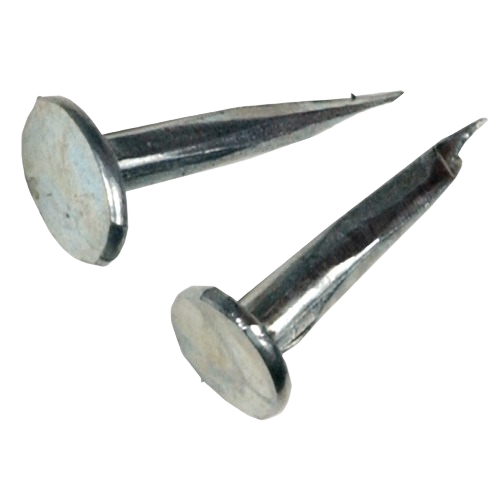 Galvanized cut tacks with flat heads for upholstery and home improvement projects in tools and hardware supplies