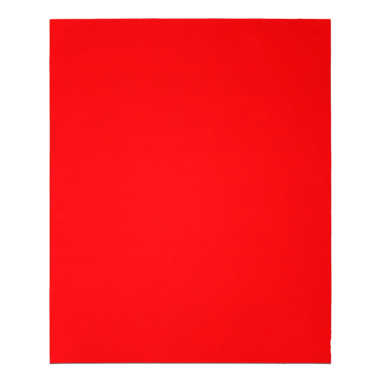 Red 220-grit sanding sheet for smoothing wood surfaces in power tool accessories and abrasives collections