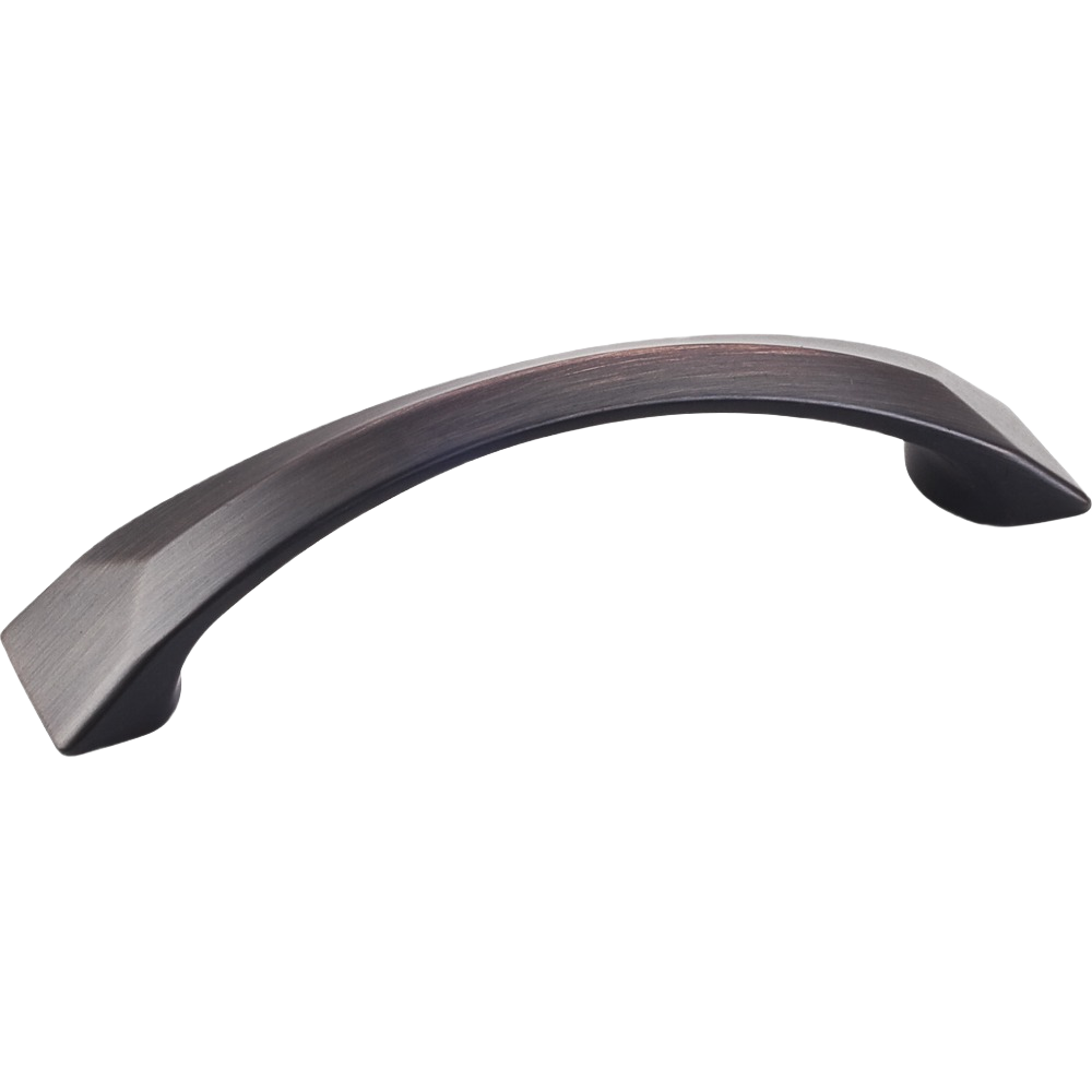 Brushed oil rubbed bronze 96mm square pull for cabinetry in cabinet and furniture hardware collections under $50