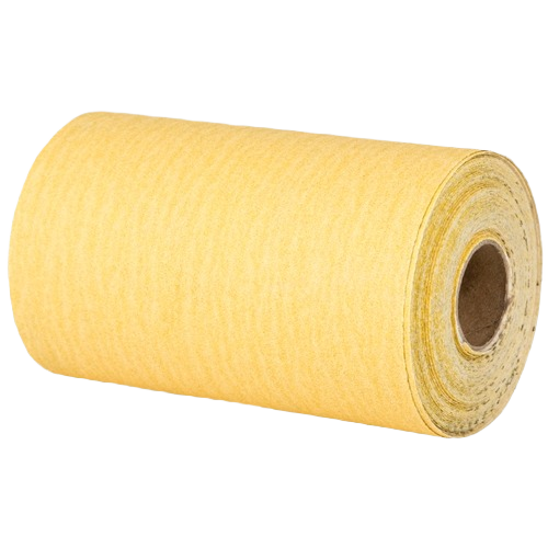 Roll of 80-grit abrasive sheet for sanding and surface preparation in tools and home improvement tasks