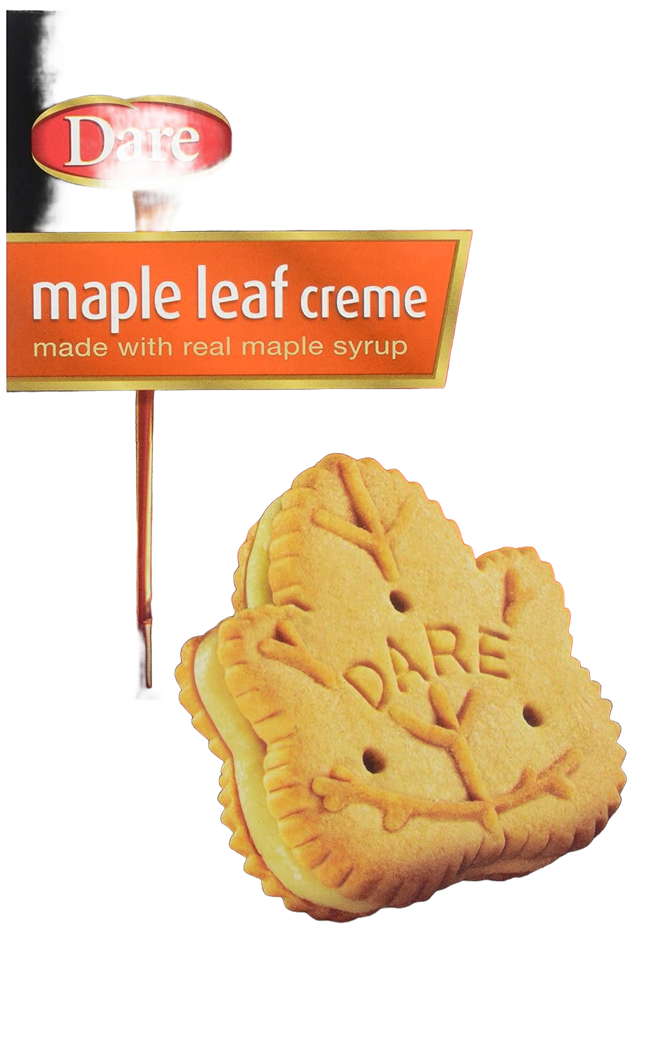 Maple leaf-shaped cream-filled cookies made with real maple syrup from Chips & Snacks and Food & Beverage collections