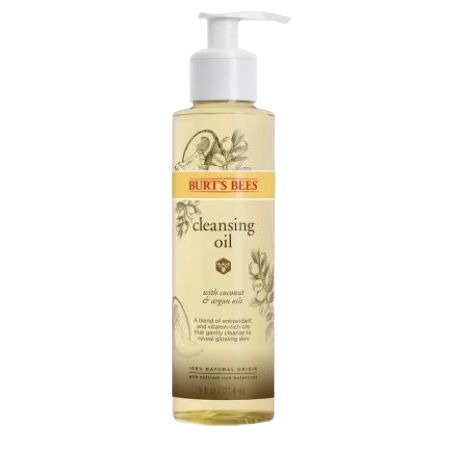 Clear plastic bottle of Cleansing Oil with white pump, part of Health & Beauty and Skin Care under $50 collection