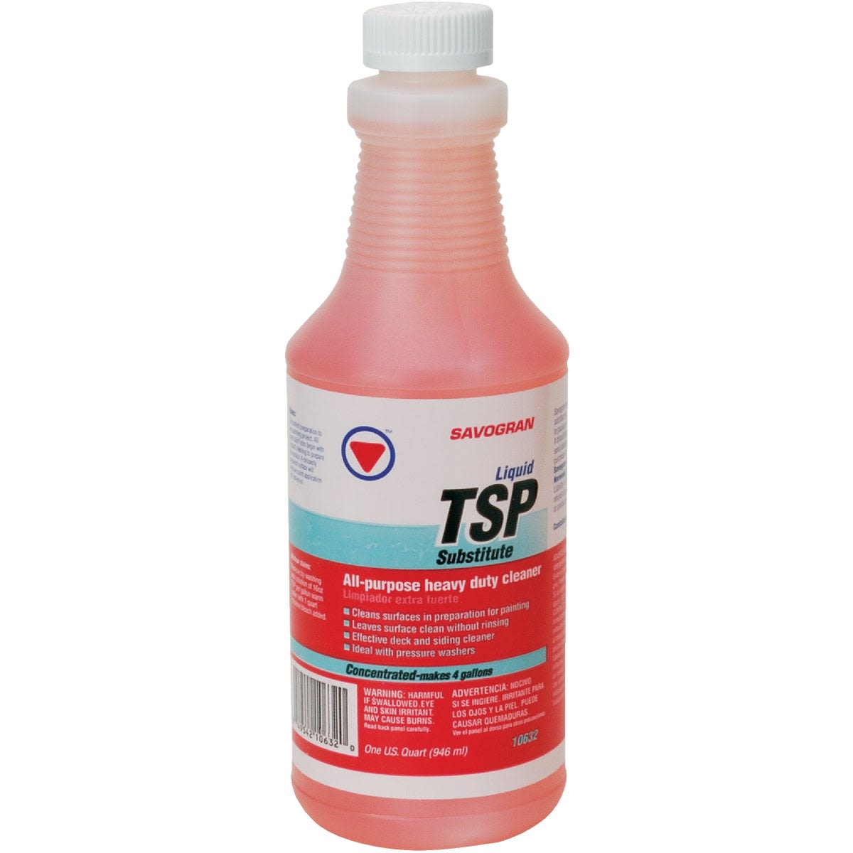 Quart bottle of pink all-purpose heavy duty cleaner for paint preparation in home improvement supplies