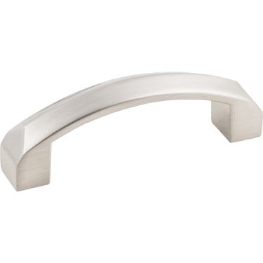 Satin nickel flat square handle pull for cabinets and furniture in hardware and furniture accessories collections under $100
