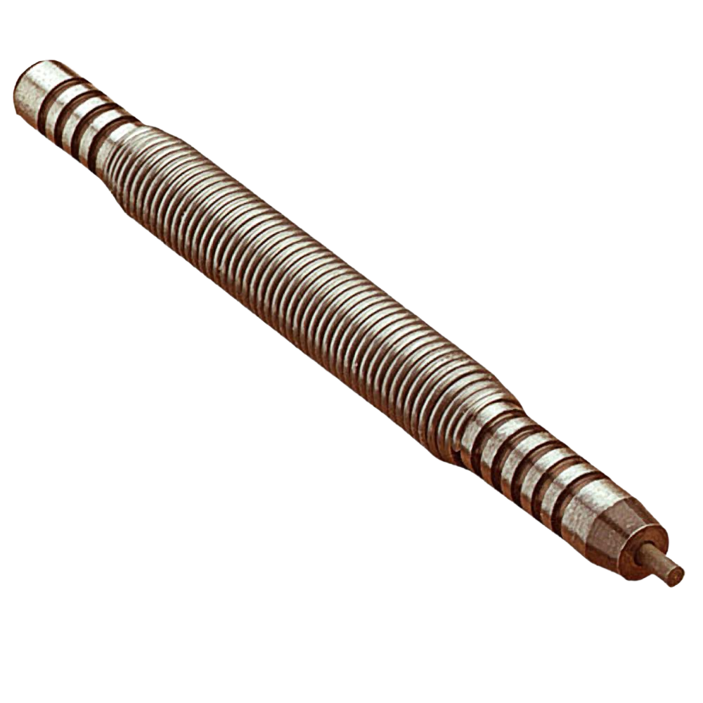 Metal self-centering brad setter with ridged grip for precision in home improvement and woodworking tasks
