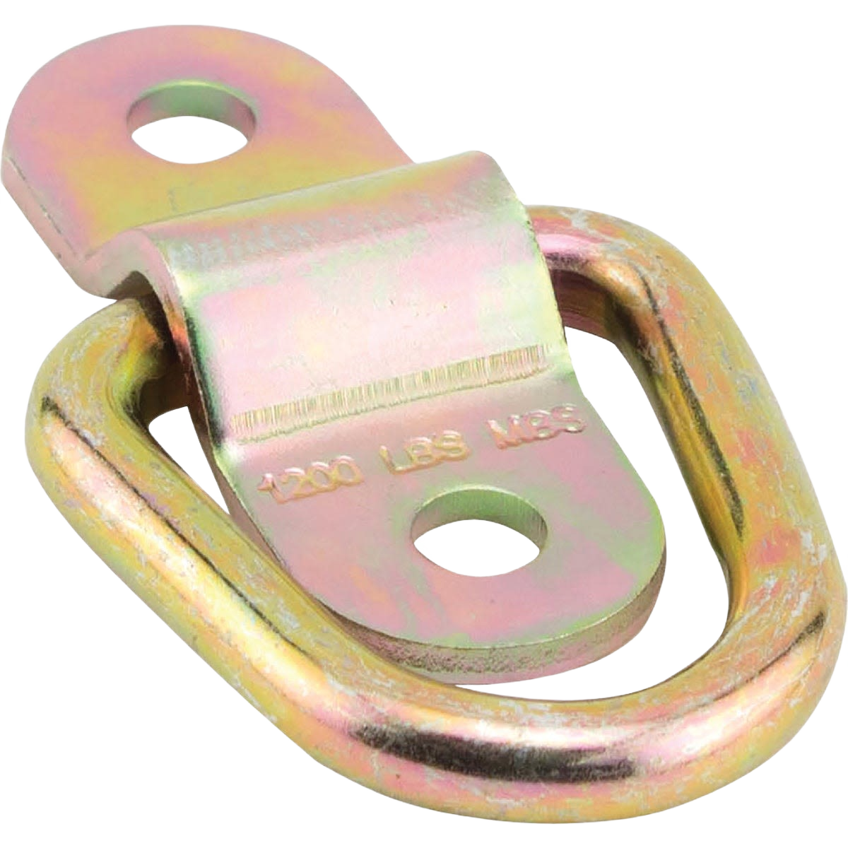 Metal wire ring with mounting plate and two screw holes for securing heavy loads up to 1200 pounds