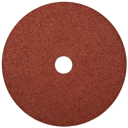 7-inch abrasive disc with 24-grit aluminized oxide surface for metal and wood grinding tasks