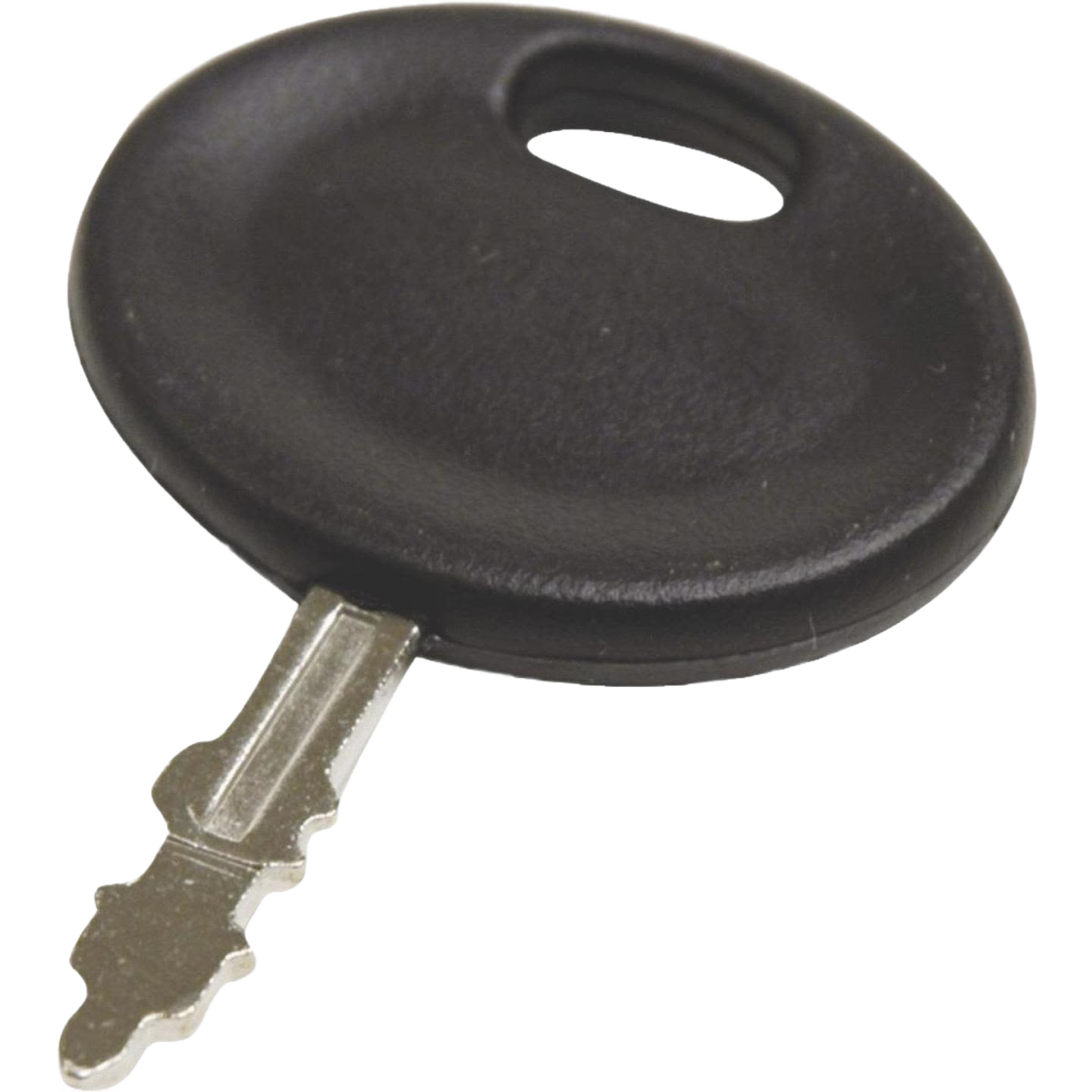 Black universal ignition key with metal blade for electric start engines in parts and lubricants under $50 collections