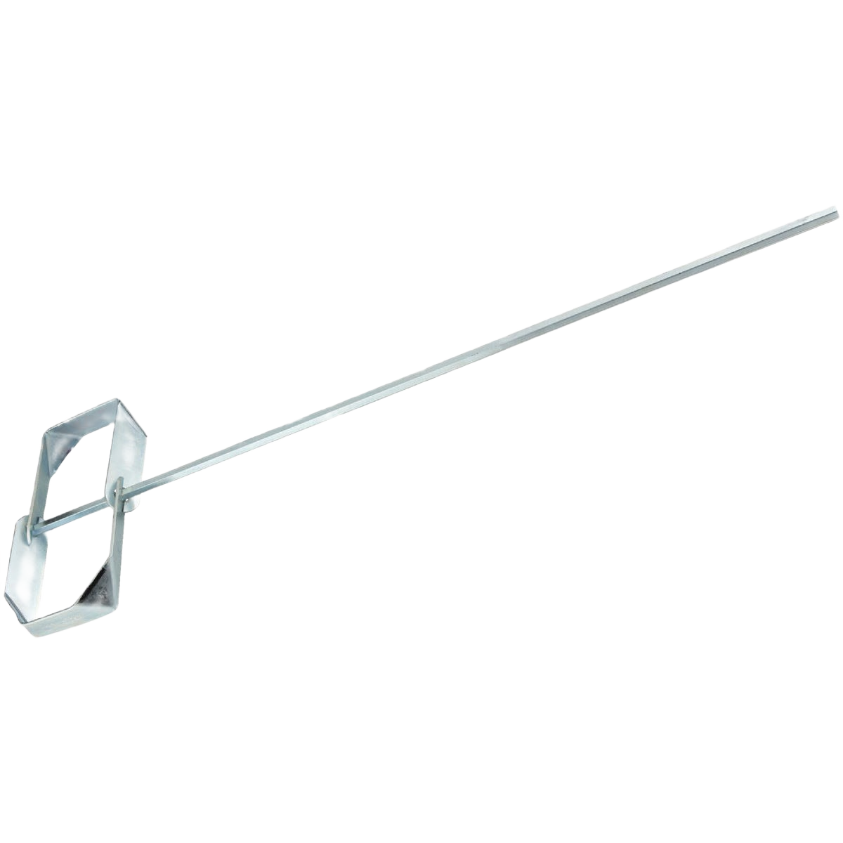 Long metal mixing paddle with hex shaft for drill attachment in paint and home improvement tool collections under $50