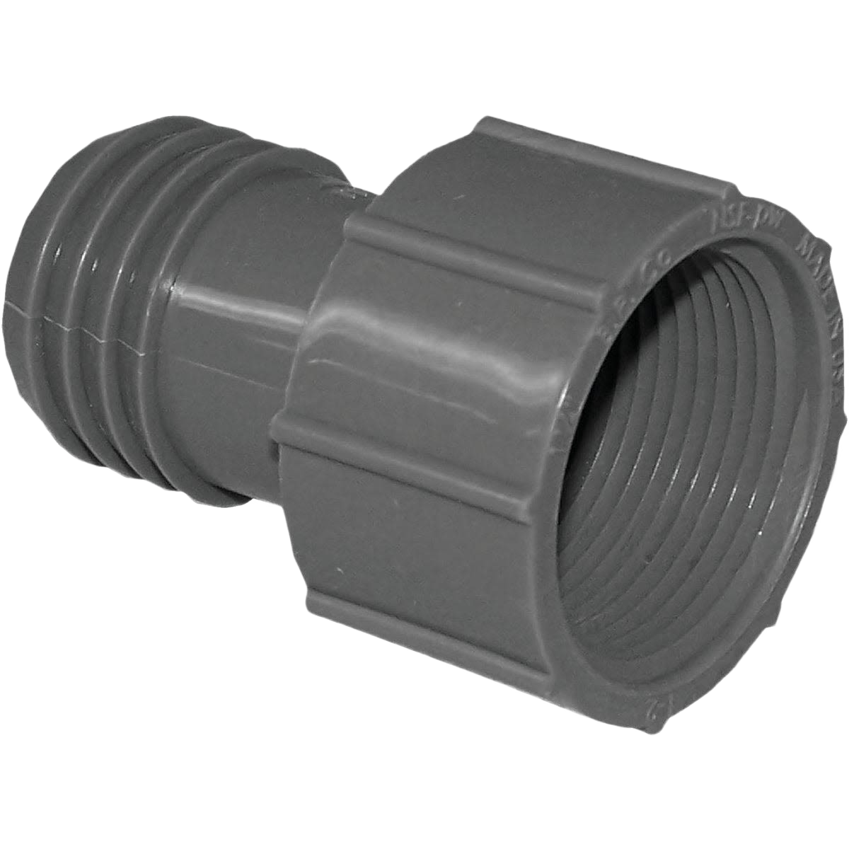 Gray polypropylene female insert adapter for plumbing and pipe fittings in home improvement collections under $50