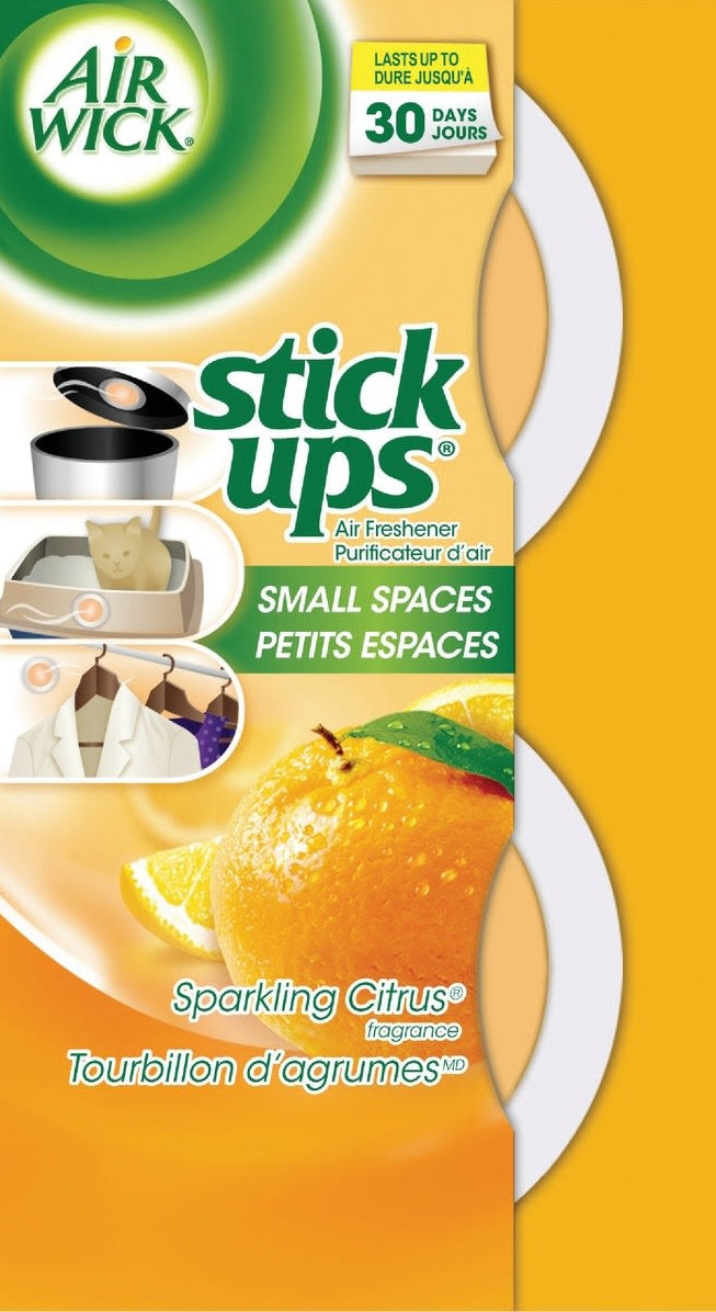Air freshener sticks for small spaces with sparkling citrus scent, ideal for cleaning and odor control under $50