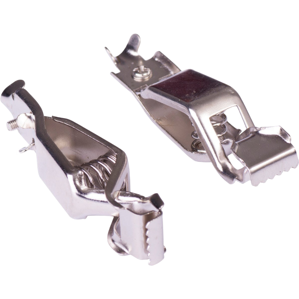 Two steel battery charging clips with spring mechanism for automotive and electrical tool accessories under $50 collection