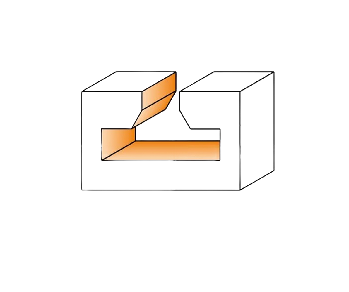 CMT Orange Tools 1-3/16” x 11/16” T-Slot Bit, 1/2" Shank